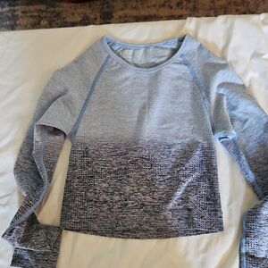 PINK Victoria's Secret Blue Seamless Top